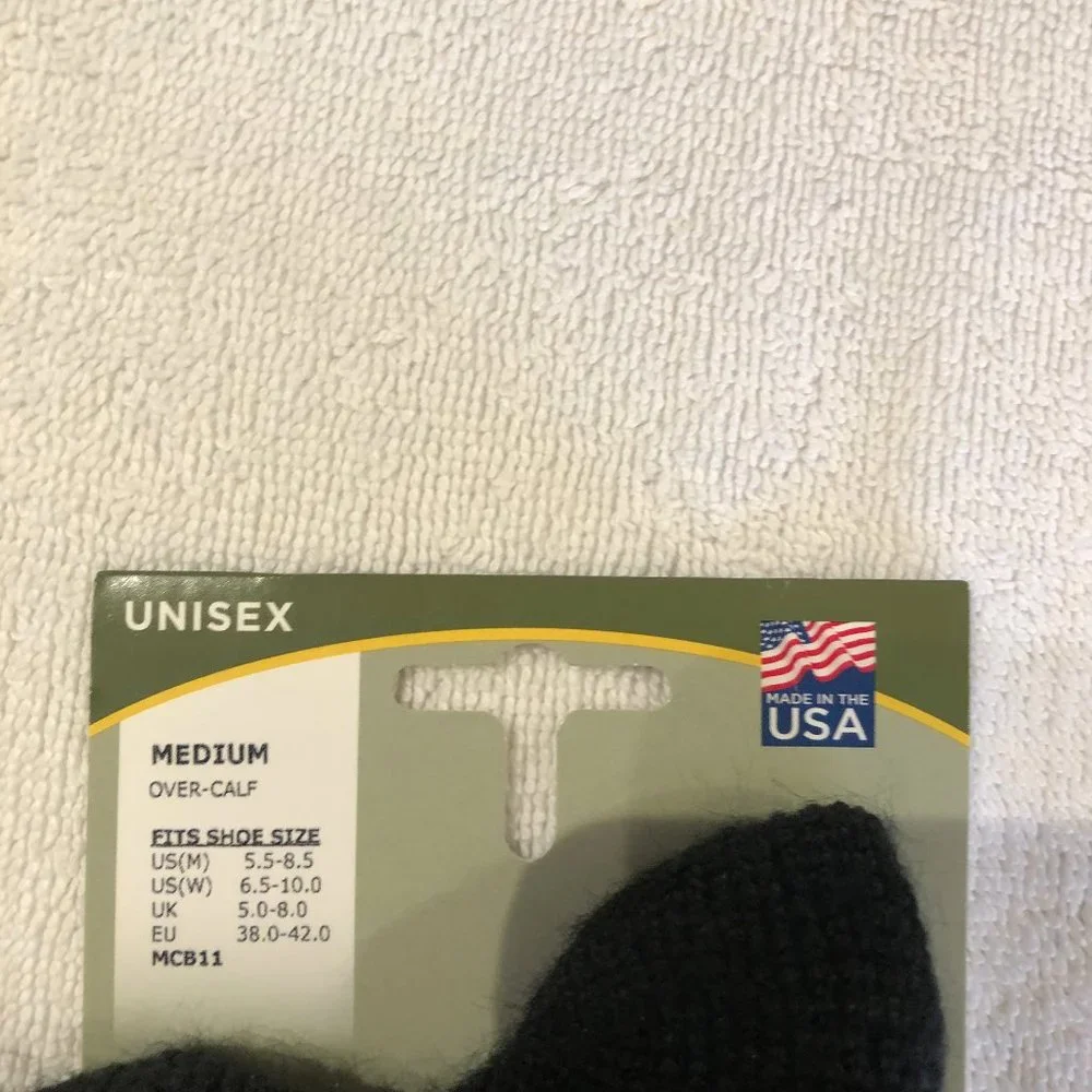 Thorlos Combat Boot Socks, Black, Over-Calf, Size M - Picture 3 of 3